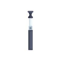 Modern electronic cigarette device for vaping using liquid icon vector