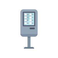 Modern self service payment terminal standing on the floor vector