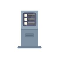 Modern information kiosk displaying important announcements and messages vector