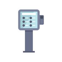 Parking meter machine showing parking time available icon illustration vector