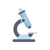 Laboratory microscope standing on a table for scientific research vector