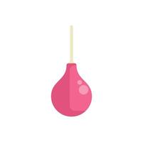 Pink medical enema using minimalist design on white background vector