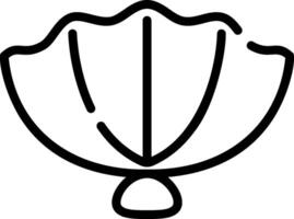 A shell icon on a white background vector