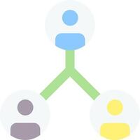 A group of people are connected to each other vector