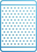 A blue and white square with dots on it vector