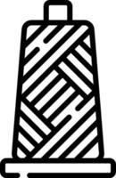 A spool of thread on a white background vector