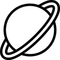 A black and white drawing of a planet vector