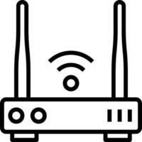 A wifi router icon on a white background vector