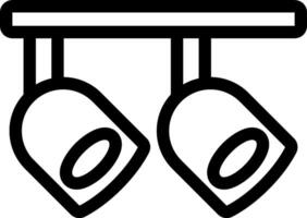 Two lights on a ceiling with a white background vector