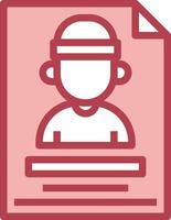 A person in a hat is sitting on a computer vector
