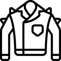 A black and white image of a jacket vector