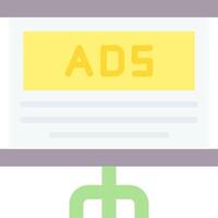 Ads on a white background vector