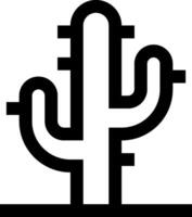 A cactus icon on a white background vector