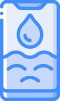 Water bottle icon vector