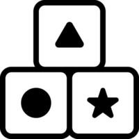 A black and white image of a cube with a star and a star vector