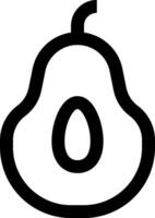 A pear icon on a white background vector