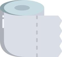 A roll of toilet paper on a white background vector