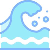 A wave with a blue background and a white background vector