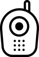 A black and white image of a phone vector