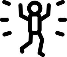 A stick figure is standing in front of a white background vector