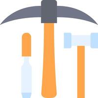 A hammer, screwdriver and hammer icon vector