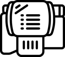 A black and white image of a printer vector