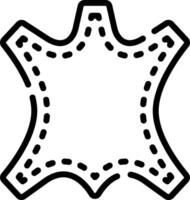 A star shape with a black outline vector