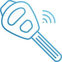 A car key with a remote control icon vector