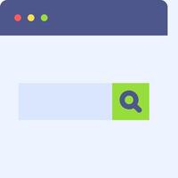 A search button with a green arrow pointing to it vector