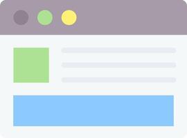 A web page with a blue button and a green button vector