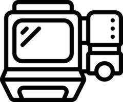 A black and white image of a computer vector