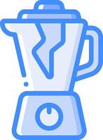 A blender icon with a broken lid vector
