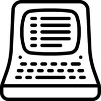 A black and white illustration of a computer vector