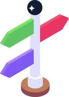 A directional arrow pointing to the left and right vector