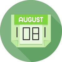 8 August Icon Design Symbol vector