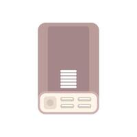Illustration of a portable audio cassette player with buttons and knobs vector