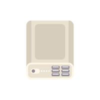 External hard drive showing storage capacity indicator lights vector