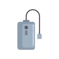 External hard drive connecting to computer via usb cable vector