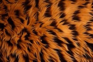 Dense Tiger fur background. Generate Ai photo