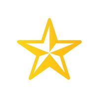 a yellow star icon on a white background vector