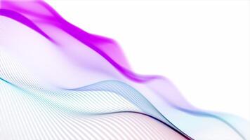 Warm Pink and Yellow Particle Wave Patterns Adding a Soft, Gentle Glow to a White Background video