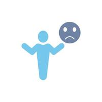unsatisfied concept line icon. Simple element illustration. unsatisfied concept outline symbol design. vector