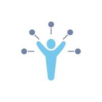multitasking concept line icon. Simple element illustration. multitasking concept outline symbol design. vector