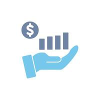 increasing revenues concept line icon. Simple element illustration. increasing revenues concept outline symbol design. vector