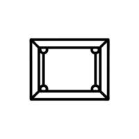square frame icon illustration isolated on white background vector
