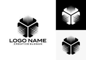 Logo abstract illustration of express box logistics icon shipping concept with masculine style isolated on white background. vector