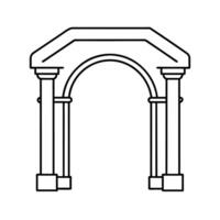 architecture archway icon illustration design vector