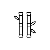 bamboo line icon, illustration, line icon, line icon, line icon, line icon vector