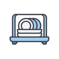 a dishwasher icon on a white background vector