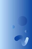 Abstract Blue Gradient Poster Design with Placeholder Text and Geometric Shapes vector